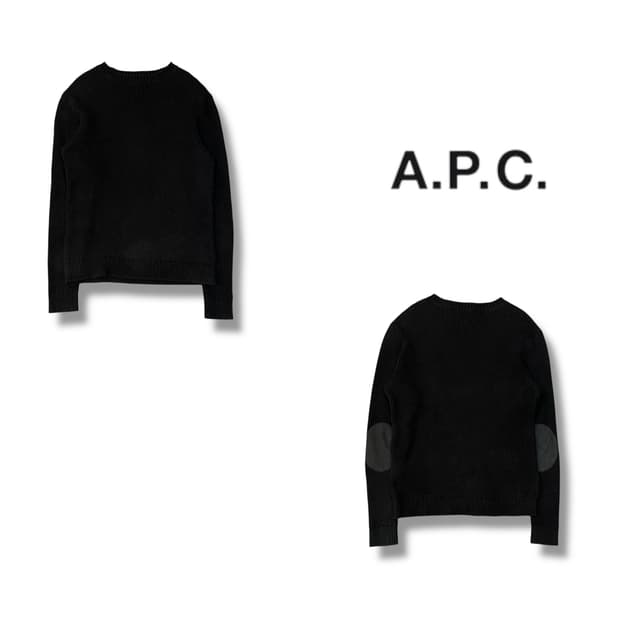  아페쎄 암패치 니트 y14249