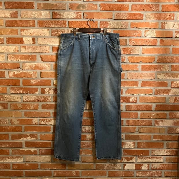 70s USA 빈티지 랭글러 빅밴 데님 카펜터 팬츠