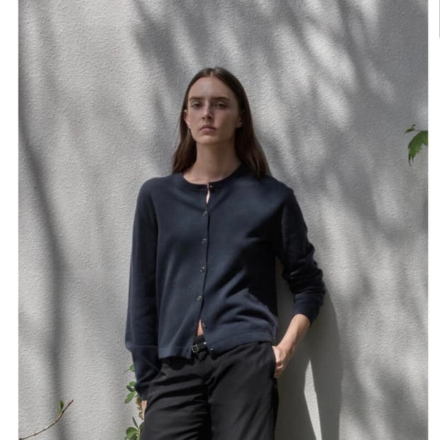 short knit cardigan grey