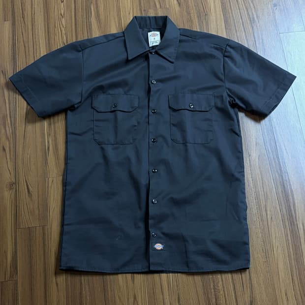 디키즈 셔츠 블랙 S