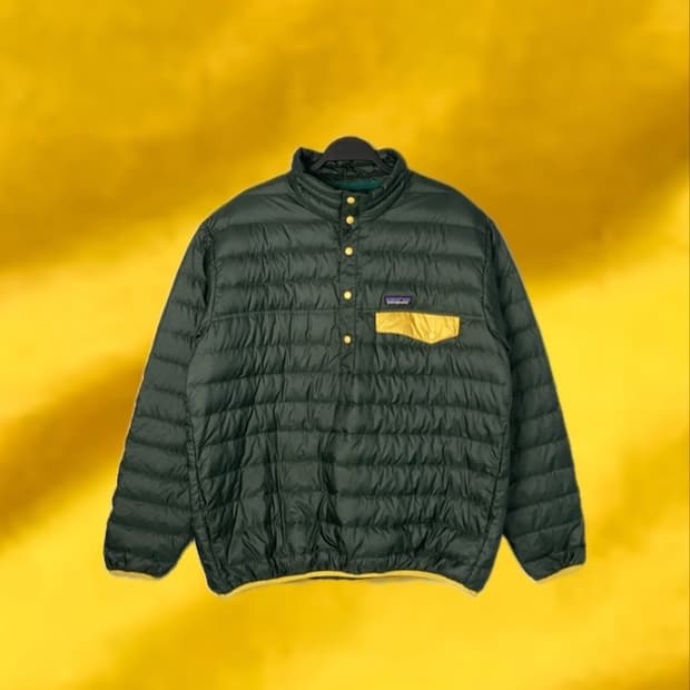 파타고니아 다운 스냅 (L) green/yellow