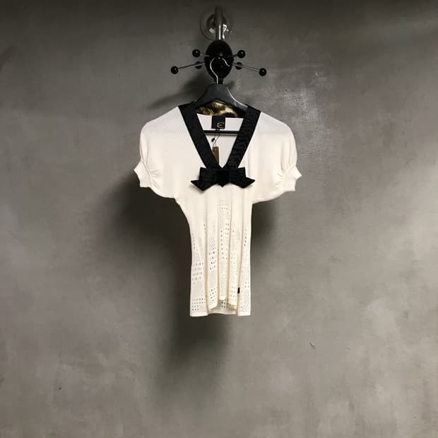 저스트 카발리 반팔 니트 40(W)