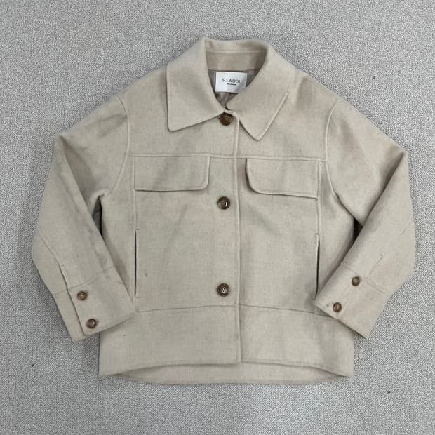 55 쏘울 울 실크 반코트 (전체오염) 0224M