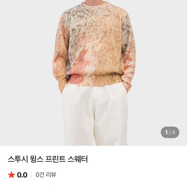 Stussy 스투시 윙스 프린트 니트