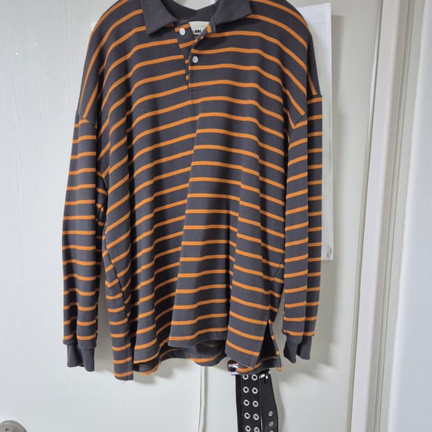 여성 스트라프 긴팔 카라티