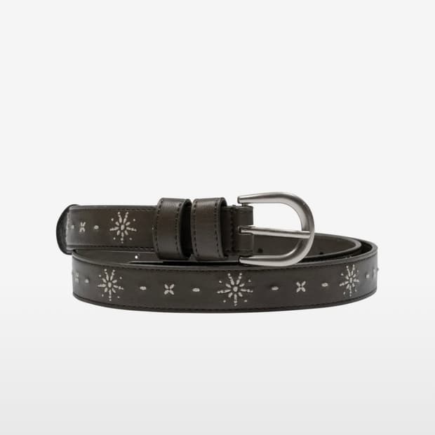 더콜디스트모먼트 ethnic belt brown