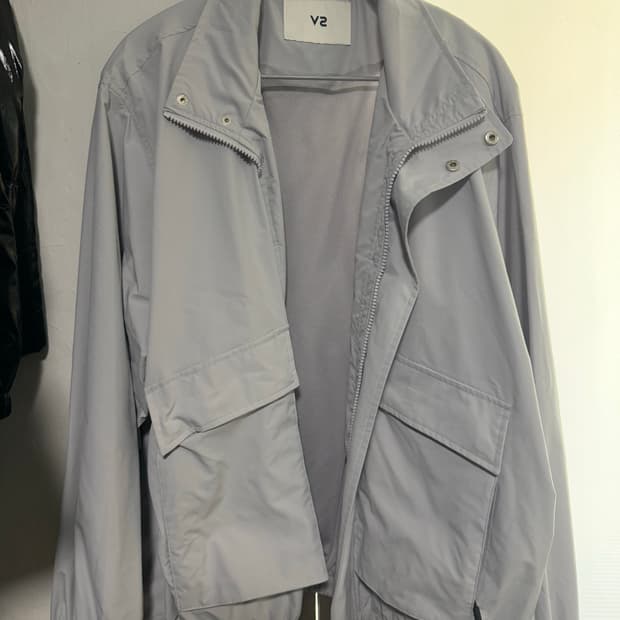 V2 그레이 나일론 바람막이 자켓 xl