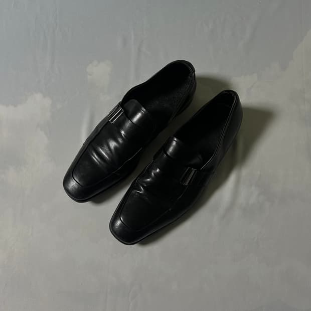 Prada buckle strap loafers
