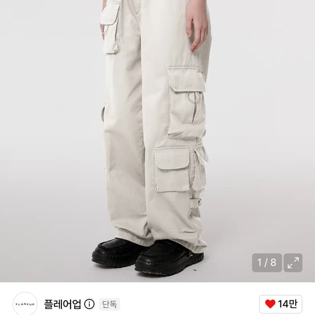 플레어업 E95 파라슈트 카고 팬츠
