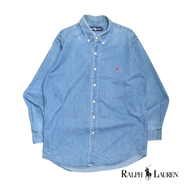 00S 폴로 랄프로렌 데님 셔츠 청남방 105 N0730