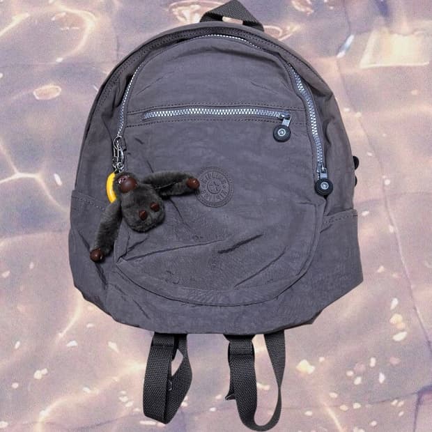  키플링 백팩 가방 모카 브라운 고릴라 키링 y2k