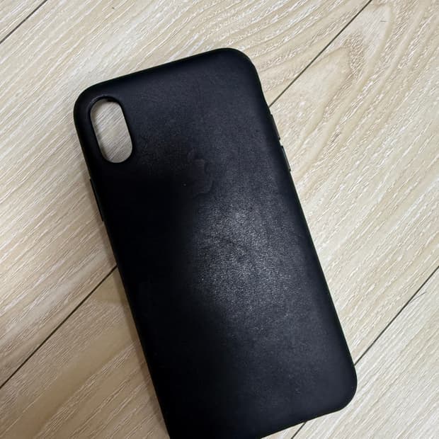 아이폰 X 애플 정품 가죽 케이스