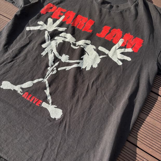 90s pearl jam alive 투어 티셔츠