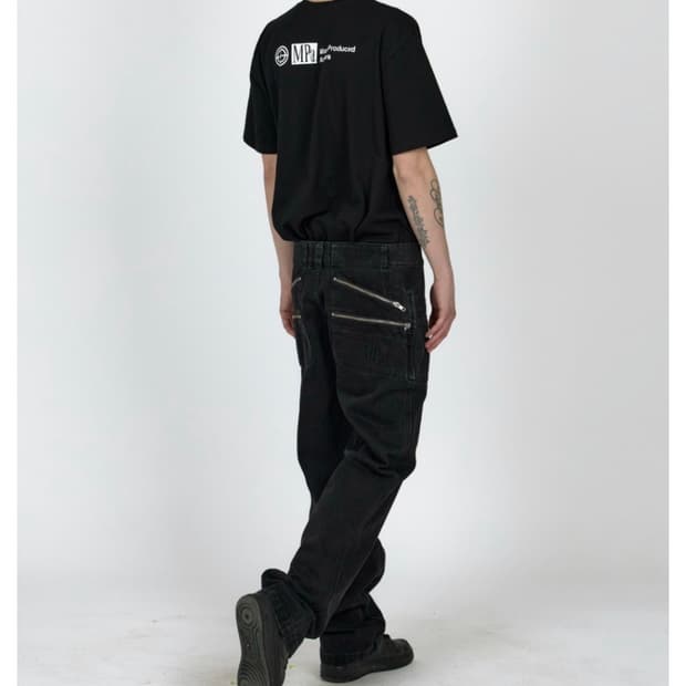 플라스틱프로덕트  MPa SPLIT POCKET PANTS (BLACK)