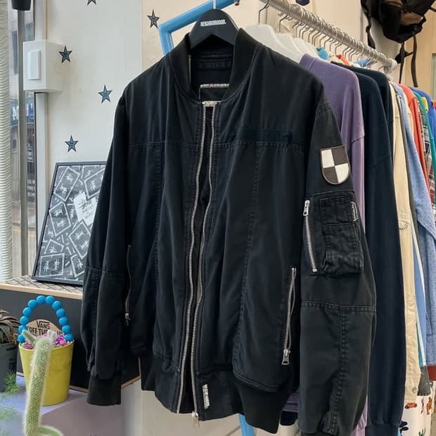 02 Neighborhood 패치워크 봄버재킷 ma-1