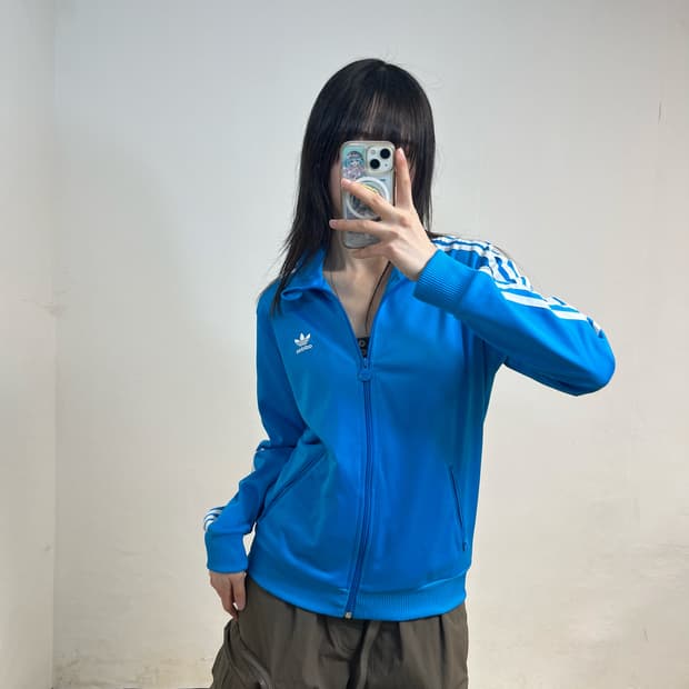 Adidas sky blue Firebird jersey