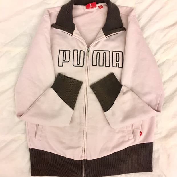 퓨마 딸기초코 집업 라떼갸루 히메갸루 딸기우유 후드집업 져지 스포티