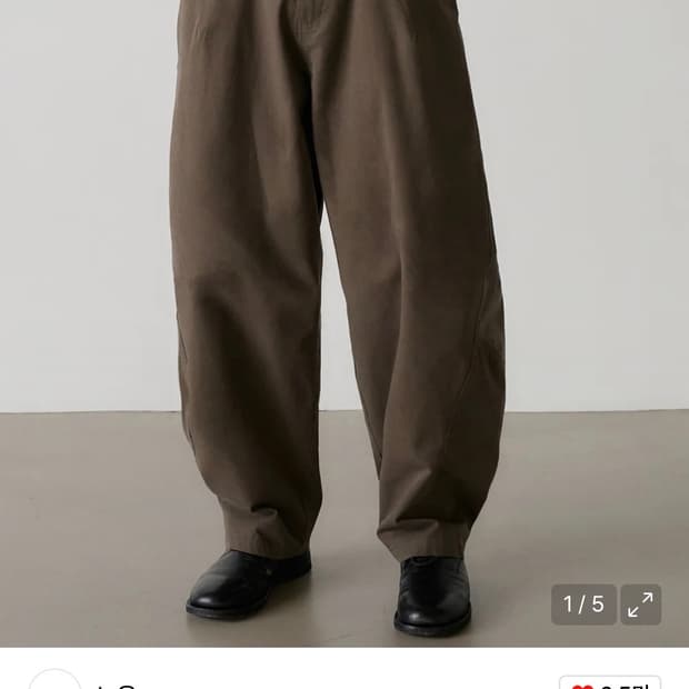 (0) 노운 커브드 치노 팬츠 카키 브라운