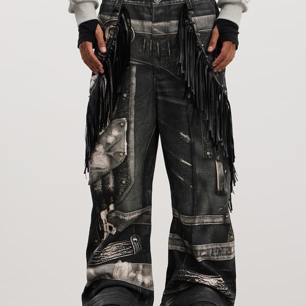 DND4DES Vintage Graphic Flare Cargo Pant