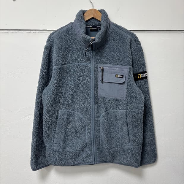 내셔널지오그래픽 블루 플리스 자켓