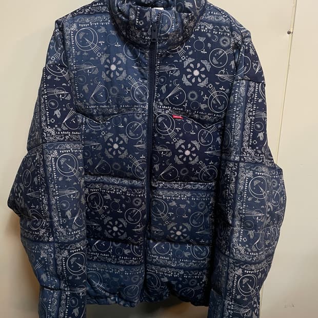 리바이스 페이즐리 패딩