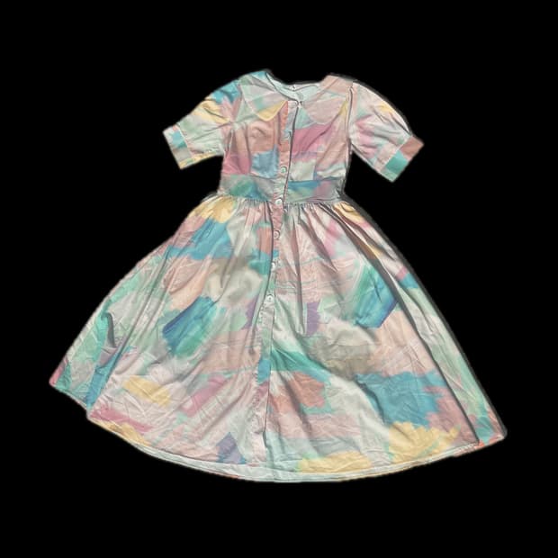 알록달록 페인팅 패턴 원피스