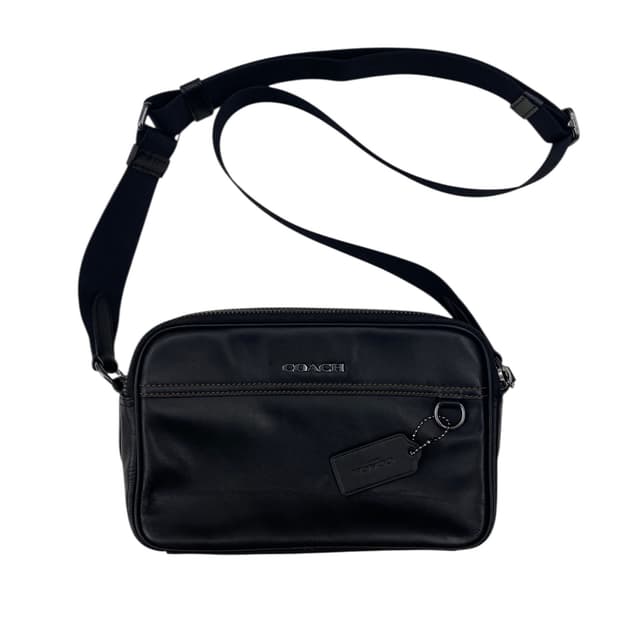 코치 블랙 메신져 크로스백