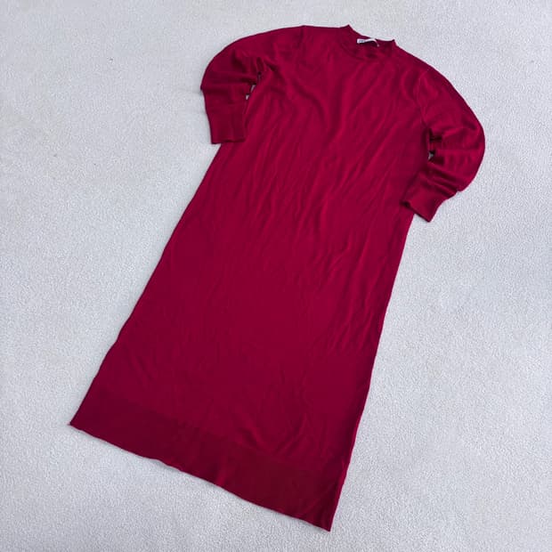 L 자라 여성 롱 니트 원피스 0403E