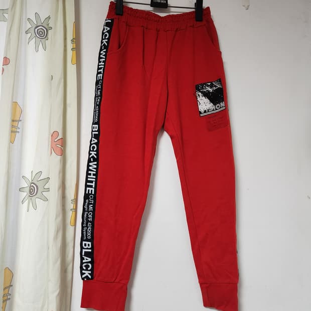 레드 트레이닝 바지 26~28