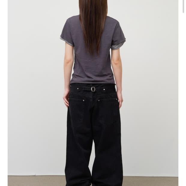 [새상품] 하이파이펑크 Loast Black Wide Denim
