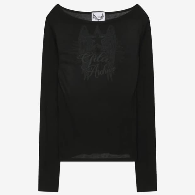 길라아카이브 롱 슬리브 STAR WING SHEER LONG SLEEVE