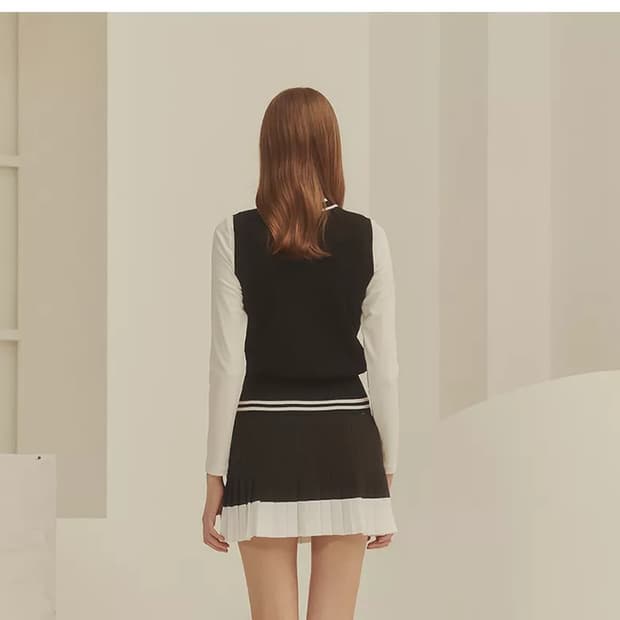 맥케이슨 주름 스커트 블랙 MAW2PC BLA