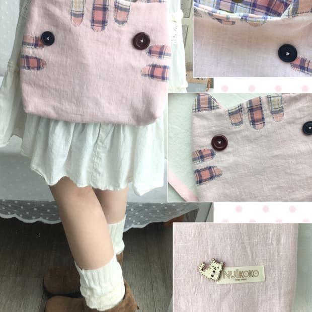 [HAND MADE]핸드메이드 고양이 크로스백 모리걸