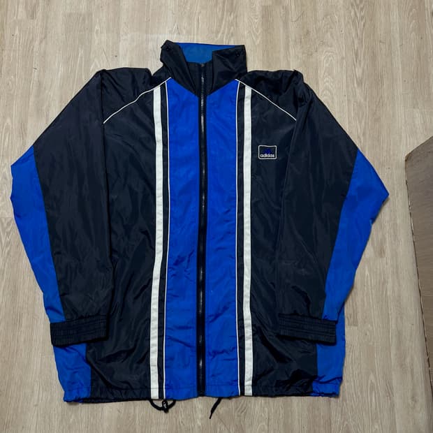 아디다스 90s 올드스쿨 로고 바람막이 자켓 4XL