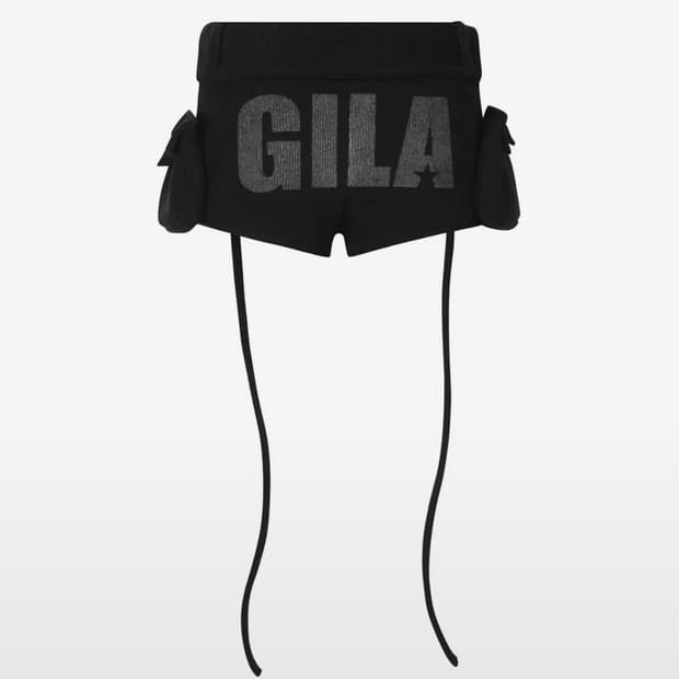 길라아카이브 BOLD LOGO POCKET KNIT SHORTSBLACK