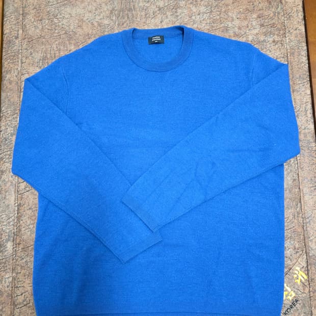 무신사스탠다드 라운드넥 니트 블루 2XL