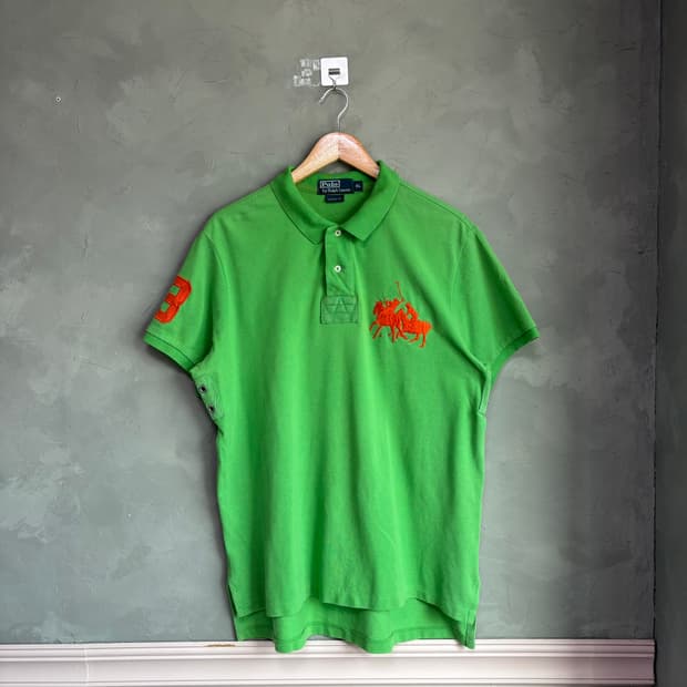 폴로 랄프로렌 빅포니 카라티 반팔 연두