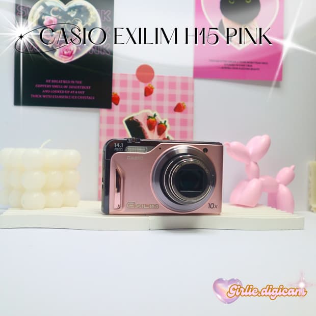 츄디카+베이비핑크!) 카시오 엑슬림 EX-H15