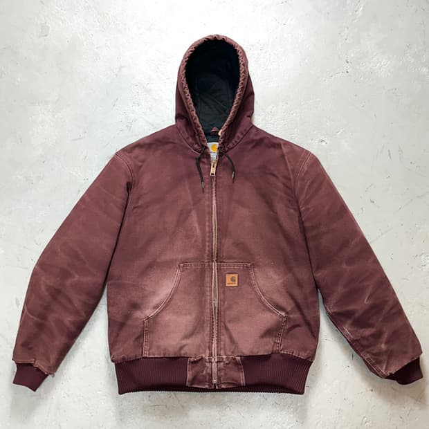 00’s OG 칼하트 J130 액티브 자켓 칼하트 PRT 버건디