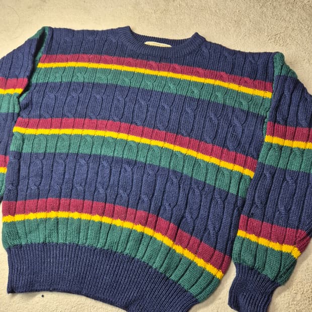 빈티지 핸드메이드 니트