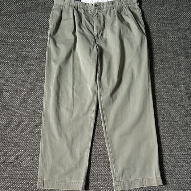 (38) 폴로 랄프로렌 ANDREW 더블 플리츠 치노 팬츠