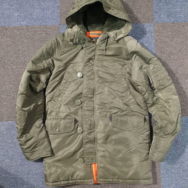 알파인더스트리 N-3B 카키 야상 S