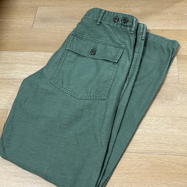 (1)오어슬로우 오리지널핏 퍼티그팬츠 올리브