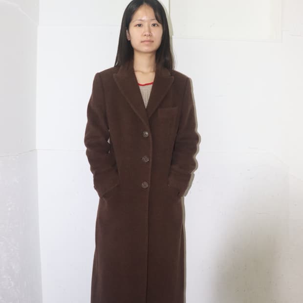 돌체 앤 가바나 90s 울 오버코트 딥 브라운