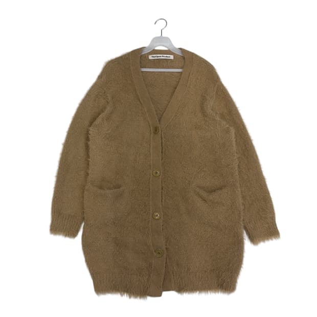 더오픈프로덕트 헤어리 롱 가디건