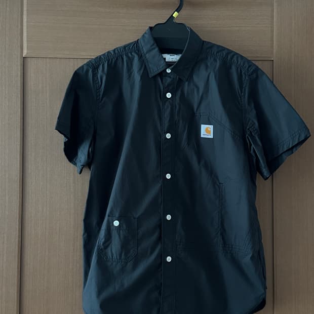 준야와타나베 코튼 반팔 셔츠 (블랙, XS)