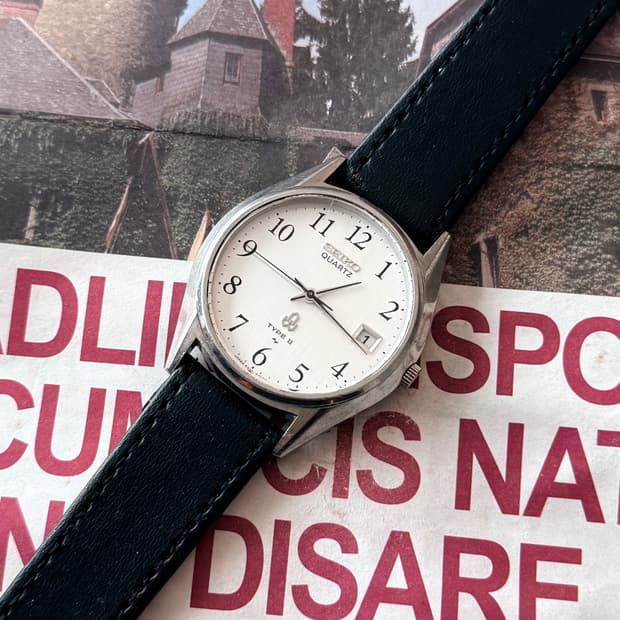 세이코 Seiko 쿼츠 타입 2 아라비안 