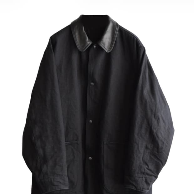 코모리 데님 레더 워크 자켓  25aw 3사이즈