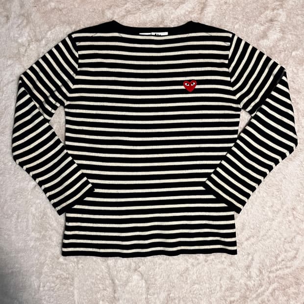 꼼데가르송 스트라이프 니트 L사이즈