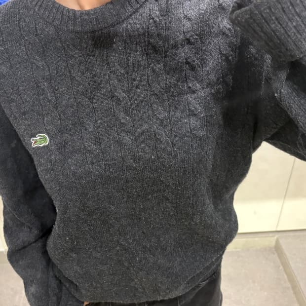 🩶차콜 라코스테 맨투맨🩶